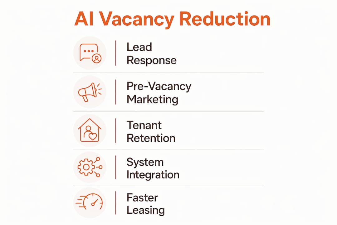 Infographic illustrating AI vacancy reduction steps
