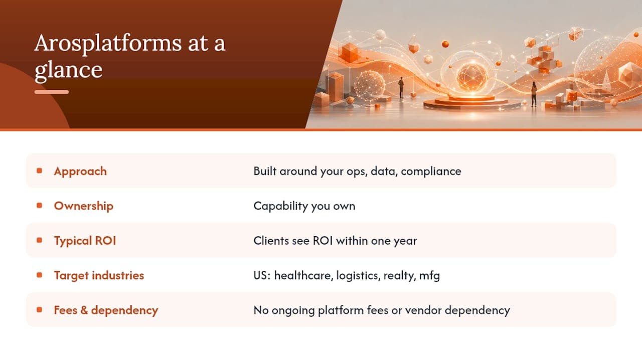 Arosplatforms: a different route to the same goal — overview diagram