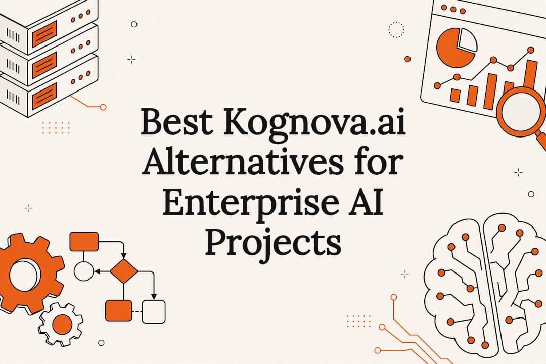Decorative AI and technology title card illustration