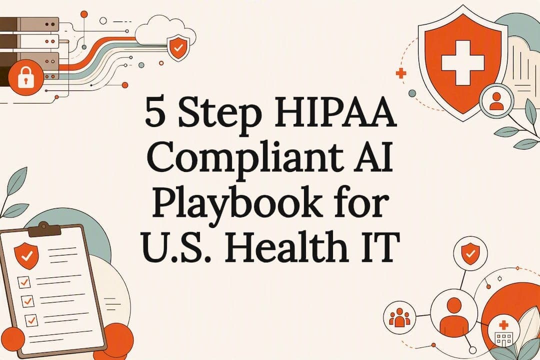 HIPAA compliant healthcare AI governance illustration
