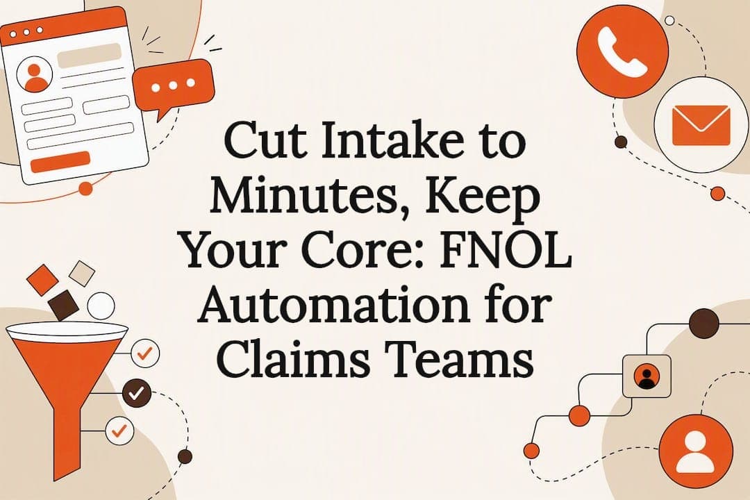 Cut Intake to Minutes, Keep Your Core: FNOL Automation for Claims Teams