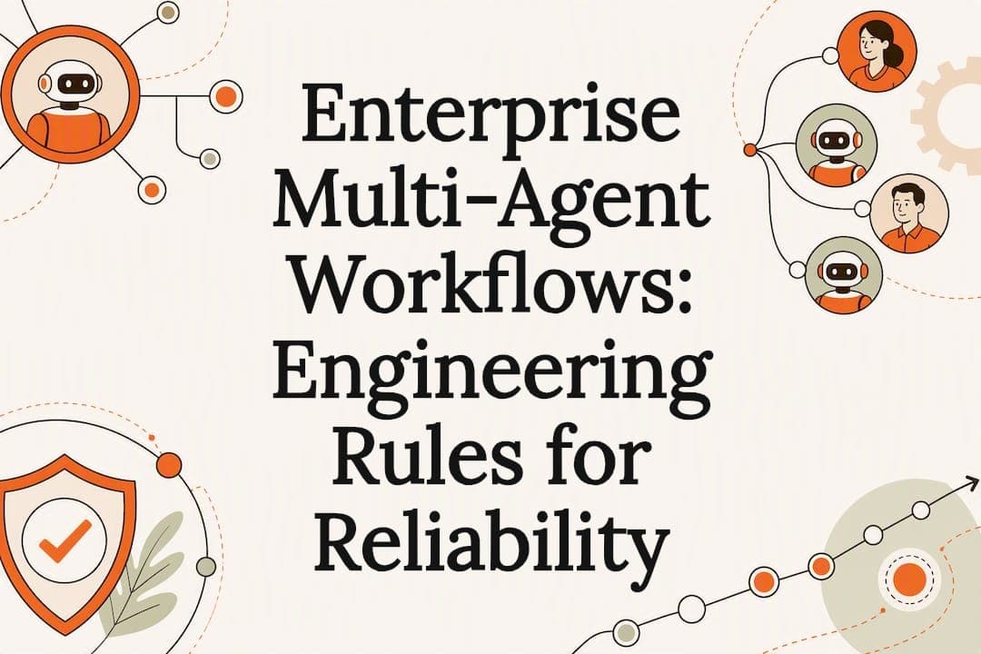 Decorative multi-agent workflow title card