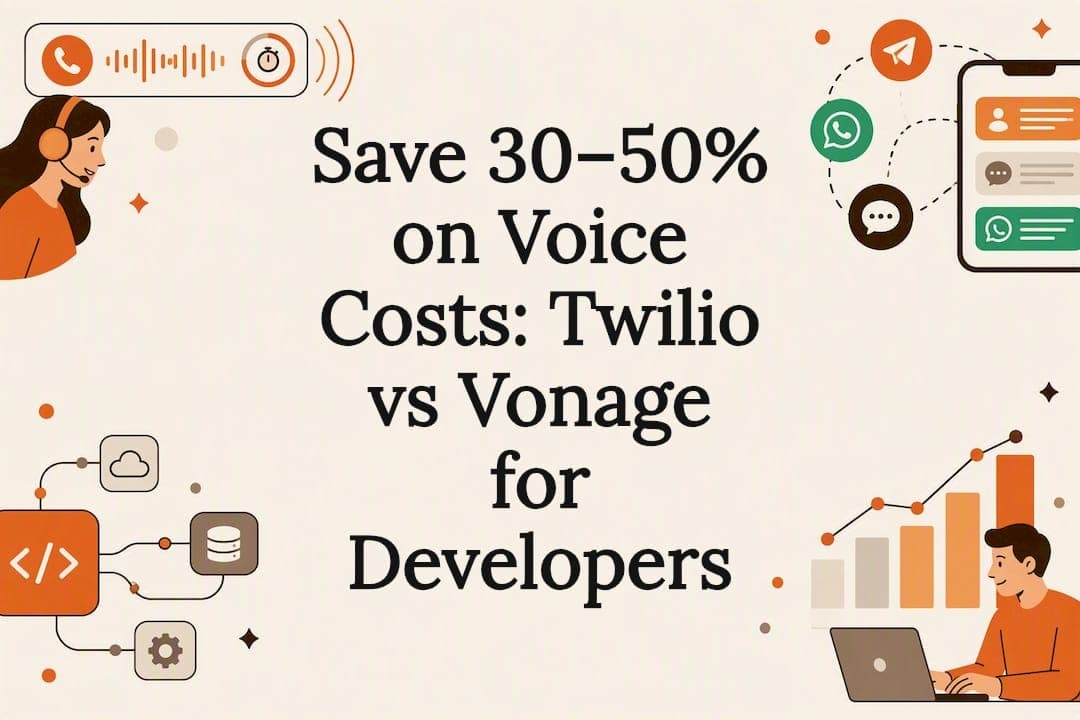 Save 30–50% on Voice Costs: Twilio vs Vonage for Developers