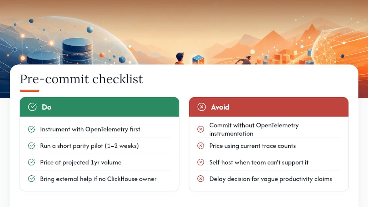 What I'd Actually Do Before Committing to Either — overview diagram