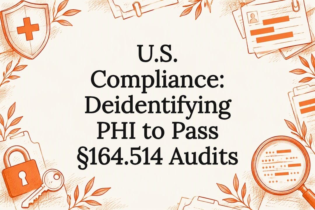 U.S. Compliance: Deidentifying PHI to Pass §164.514 Audits